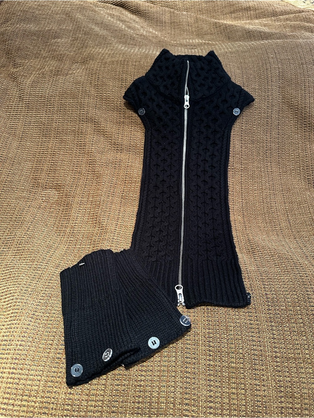 Veronica Beard Black Upstate Dickey insert w/ cuffs-New